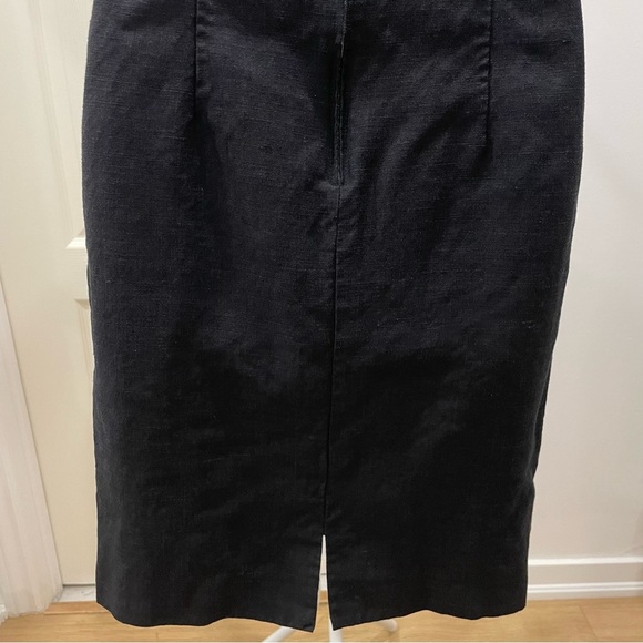 Blume Size 8 Black Dress Viscose Linen Blend, Adjustable Straps Made in Canada - Picture 12 of 15